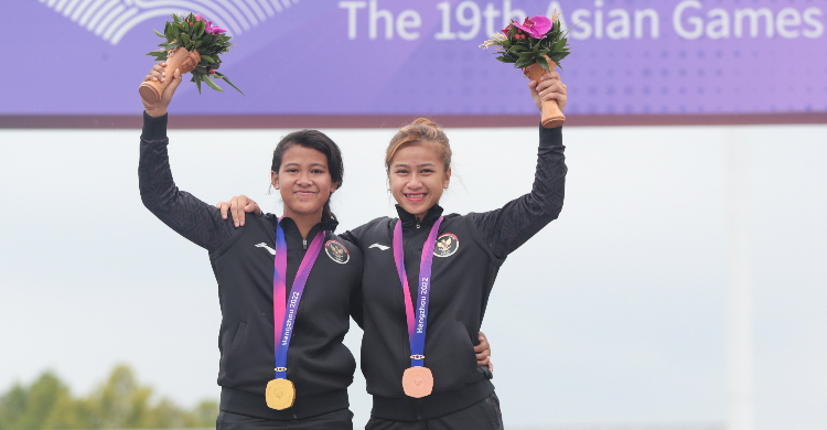 BMX Sumbangkan Emas Di Asian Games Sifa Dan Jasmine Naik Podium