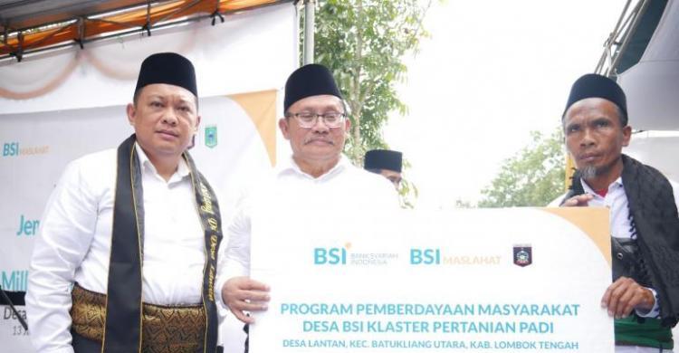 BSI Bersama BSI Maslahat Resmikan Desa Binaan Di Lombok Tengah