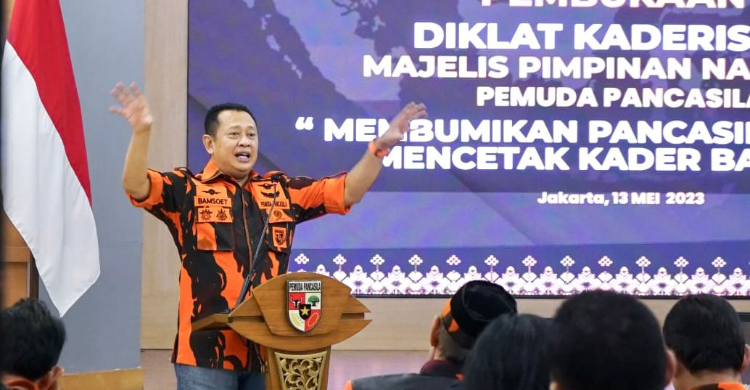 Buka Diklat Kaderisasi Pemuda Pancasila Bamsoet Jangan Pecah Karena