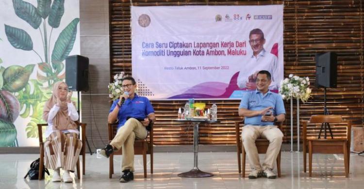 Komitmen Buka Peluang Usaha Dan Lapangan Kerja Sandiaga Ajarkan Olah