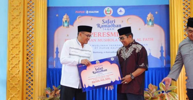 Pupuk Kaltim Salurkan Bantuan Rp Miliar Untuk Fasilitas Ibadah