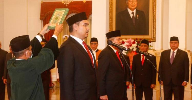 Sah Dito Ariotedjo Jadi Menpora Termuda