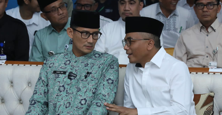 Sekjen Ppp Arwani Bareng Sandiaga Dukung Penuh Santri Songsong Bonus