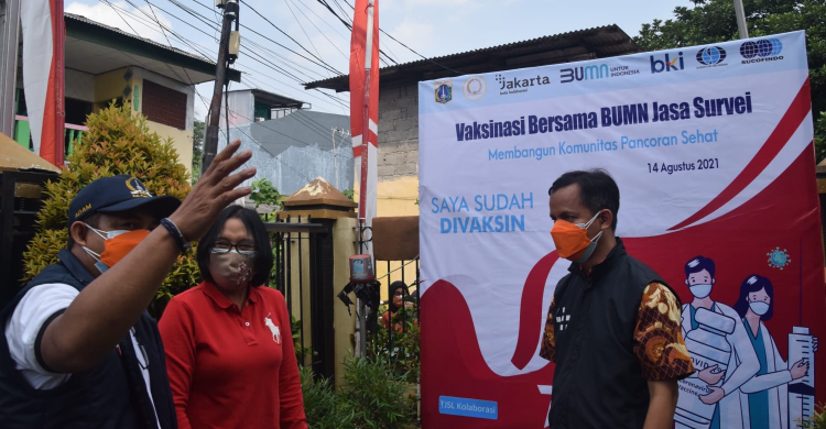 Bumn Holding Jasa Survei Gelar Vaksinasi Bangun Komunitas Pancoran Sehat