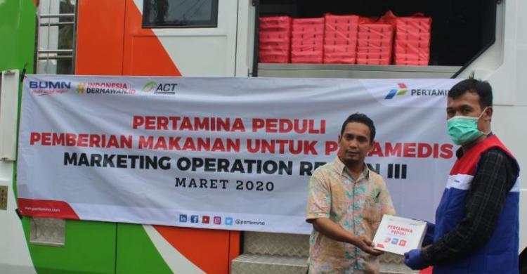 Cegah Wabah Covid 19 Meluas Pertamina Salurkan Ribuan Bantuan