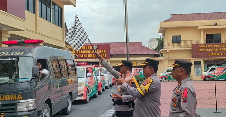 Dukung Pemilu 14 Februari Lancar  Polres Tanjungbalai Siagakan Nakes
