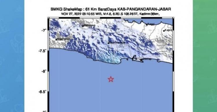 Gempa M Goyang Pangandaran Puji Syukur Tak Berpotensi Tsunami