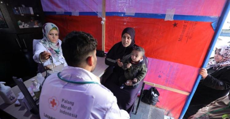 PMI Berikan Layanan Kesehatan Door To Door Untuk Pengungsi Di Gaza