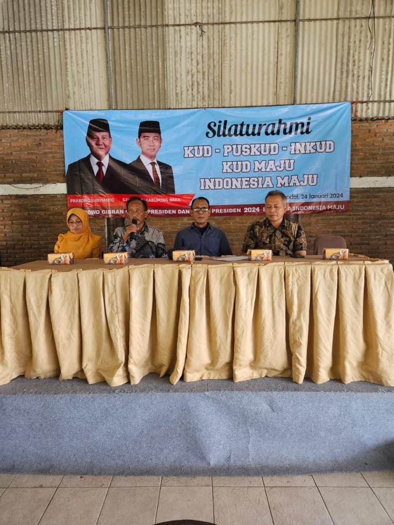 Konsolidasi Pemenangan Prabowo Gibran Inkud Bagikan Bantuan Genset Di