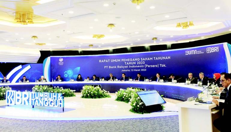 RUPST 2023 Kontribusi Nyata Untuk Negeri BRI Bagikan Dividen Rp 43 49