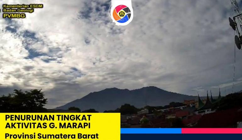 Tingkat Aktivitas Gunung Marapi Kini Turun Ke Level Ii Waspada