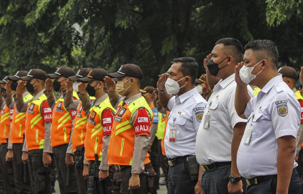 Apel Pengamanan Angkutan Lebaran 2022