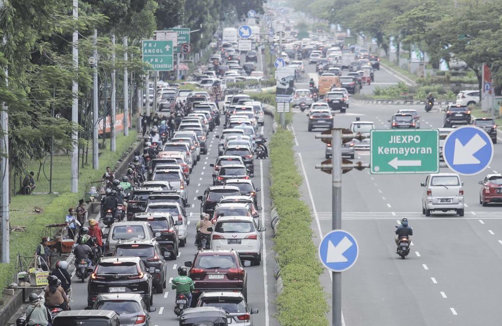 Macet Masuk Ke Jakarta Fair Kemayoran