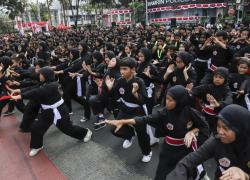 Semangat Pelestarian Pencak Silat di Bundaran HI