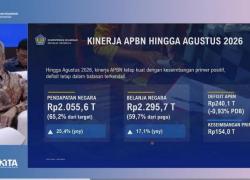APBN Agustus 2026 On Track, Suahasil: Defisit Rp240,1 Triliun Terkendali