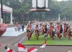 Dikawal Pasukan Berkuda, El-Sisi Tiba di Istana Merdeka