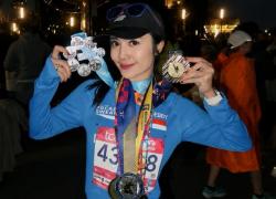 Febby Rastanty, Koleksi 3 Medali Marathon Dunia