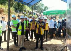 Gibran Minta Sabo Dam Hutanabolon dan Jembatan Garoga Rampung Tepat Waktu