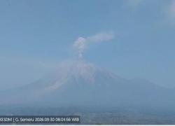 Gunung Semeru Terpantau 7 Kali Erupsi Hari Ini, Durasi Terakhir 155 Detik