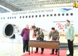 HUT Ke-79 RI Di IKN, Menteri Basuki Jalin Kerja Sama Dengan Garuda Indonesia