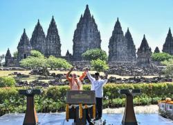 Kemesraan Prabowo-Modi Berlanjut di Prambanan