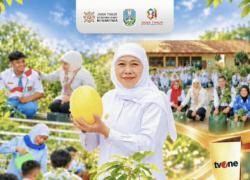 Khofifah Sulap Lahan Sekolah Jadi Sumber Pangan, Jatim Raih Penghargaan Nasional