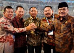 Malam-malam Dipanggil Presiden Kapolri-Jaksa Agung Mesra Di Senayan