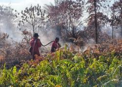 Manggala Agni-Tim Gabungan Berhasil Padamkan Karhutla Pematang Pudu Bengkalis