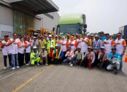 May Day, Menaker Nonton Driver Logistik Toyota Adu Keterampilan