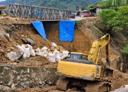 Menteri PU Pasang 3 EWS Dan Siapkan 2 Sabo Dam Di Sungai Batang Baliang