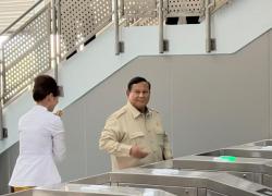 Prabowo Resmikan LRT Kelapa Gading-Manggarai, Jajal Sampai Stasiun Akhir