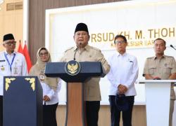 Resmikan RSUD Thohir Krui, Prabowo: Rakyat Harus Rasakan Manfaat Nyata