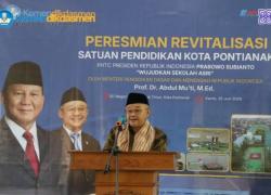 Revitalisasi 17 Sekolah Di Pontianak Mendikdasmen: Fasilitas Baik Tingkatkan Mutu Pendidikan