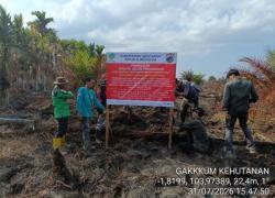Segel Areal Karhutla di Sumsel Kemenhut Peringatkan Pemegang Izin Diperingatkan Jaga Areal Konsesi
