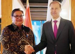 Terima Kunjungan DPM Rusia Airlangga Bahas Perluasan Perdagangan Dan Investasi