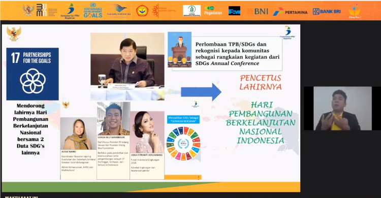 Duta SDGs Dorong Generasi Pemuda Dalam Pembangunan