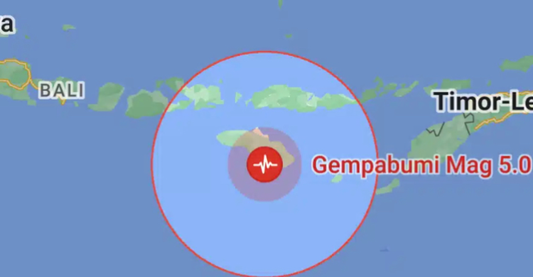 Gempa Tektonik Magnitudo 5 0 Guncang Sumba Timur Bmkg Tidak