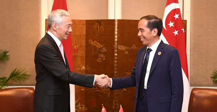 Jokowi Temui PM Lee Bahas G20 Dan Isu Myanmar