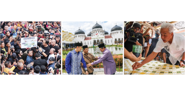 Anies Ke Pasar Kalbar, Prabowo Ngopi Di Aceh, Ganjar Ke Pengrajin Batik