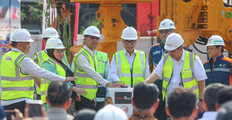 Pembangunan LRT Fase 1B Velodrome-Manggarai Dimulai