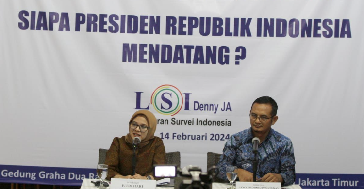 Quick Count LSI Denny JA: Prabowo-Gibran Menangkan Pilpres Seputaran