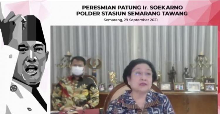 Resmikan Patung Bung Karno, Mega Terisak Berkali-kali