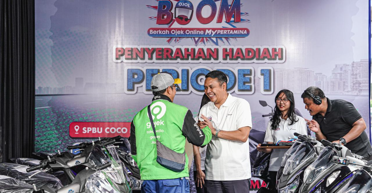 Rezeki Mitra Ojol dari MyPertamina, 25 Yamaha Lexi Dibagikan pada BOOM ...