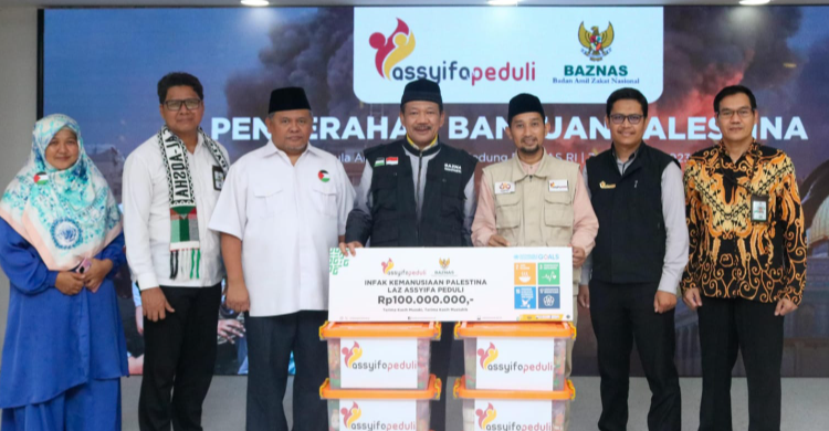 LAZ Assyifa Peduli Salurkan Bantuan 100 Juta Lewat Baznas