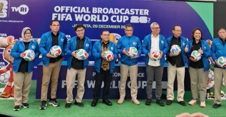 Konferensi pers TVRI memegang hak siar Piala Dunia 2026. (Foto: Dok. Saleh Daulay)
