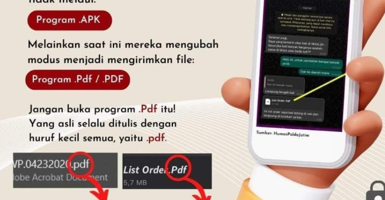 Waspada Kiriman File PDF Via WhatsApp, Modus Baru Pencurian Data