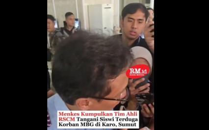Menkes Kumpulkan Tim Ahli RSCM Tangani Siswi Terduga Korban MBG di Karo, Sumut