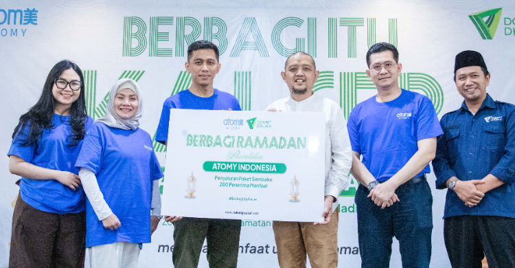 Atomy Indonesia Salurkan Donasi Rp 200 Juta untuk 400 Keluarga Dhuafa