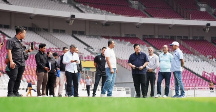 Jelang FIFA ASEAN Cup Erick Thohir Cek Kesiapan Stadion