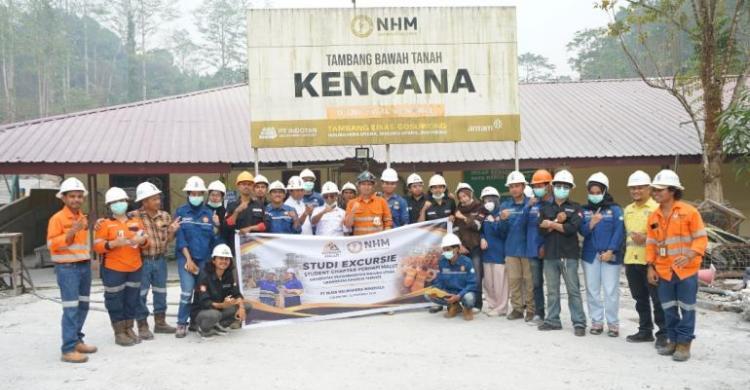 PERHAPI Malut dan NHM Kolaborasi Ajak Mahasiswa Belajar di Tambang Gosowong